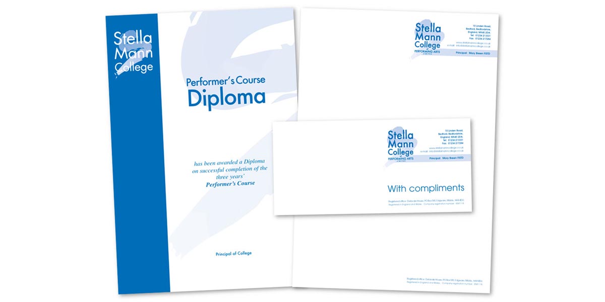 Stella Mann College Stationery